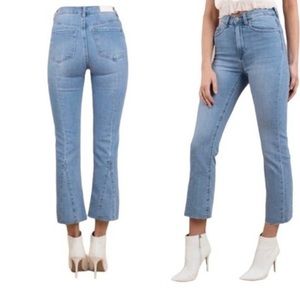 Neon Blonde Bombshell Hi Rise Skinny